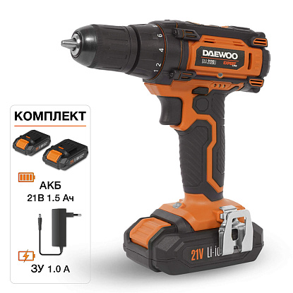 Дрель-шуруповерт аккумуляторная DAEWOO DAA 2120Li